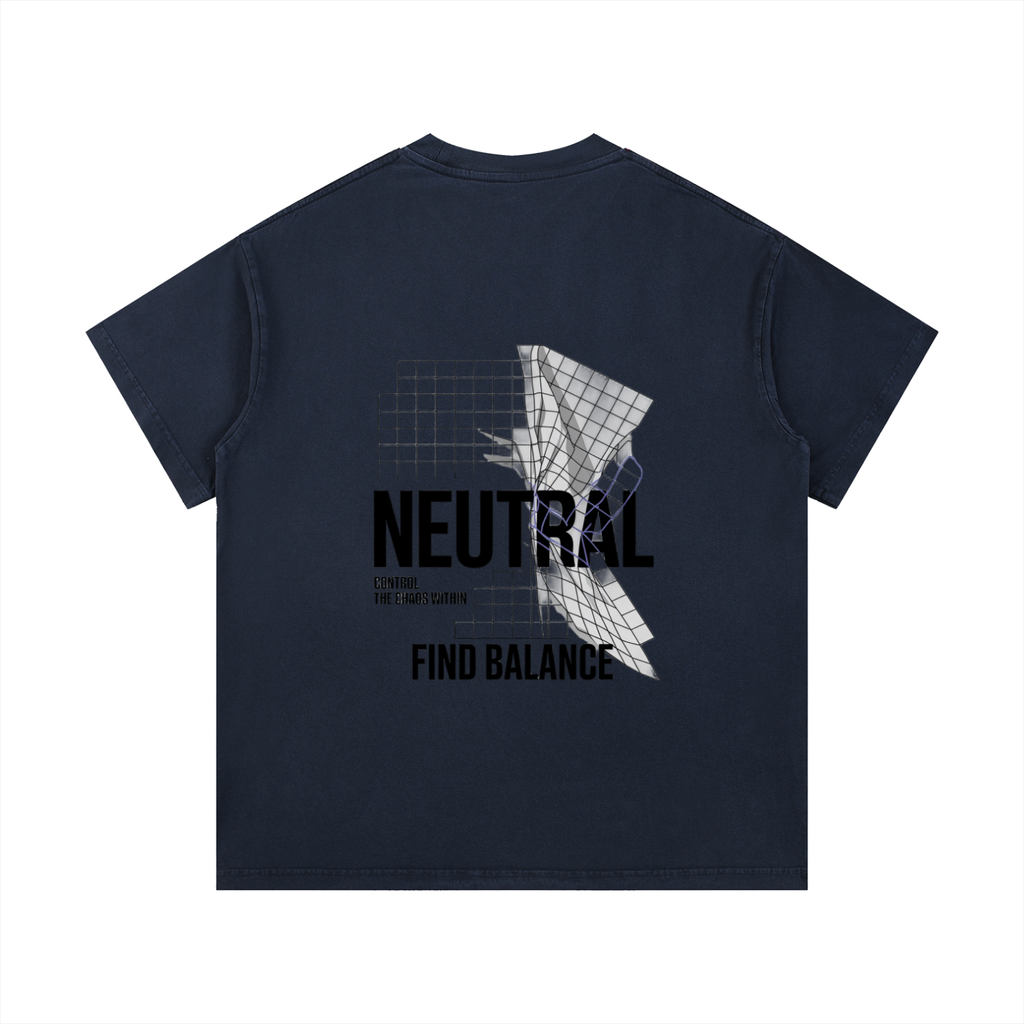 Grid Washed T-Shirt