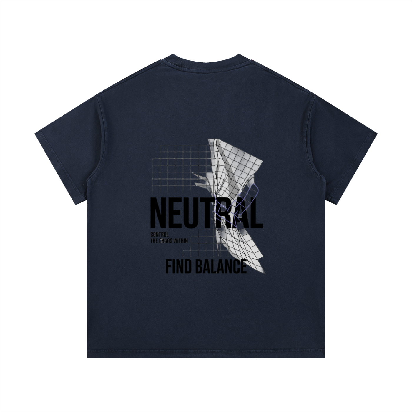 Grid Washed T-Shirt