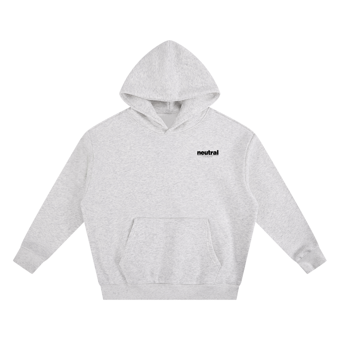 Grid Boxy Fleece Hoodie