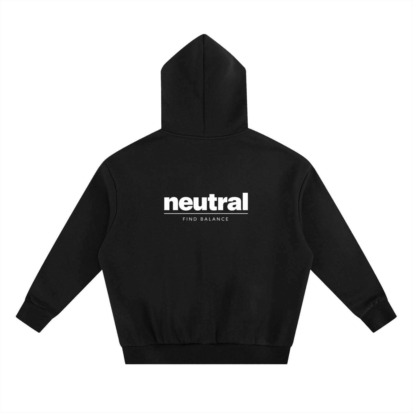 Neutral Boxy Fleece Hoodie