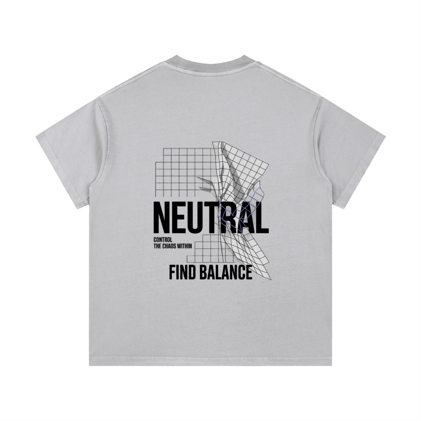 Grid Washed T-Shirt