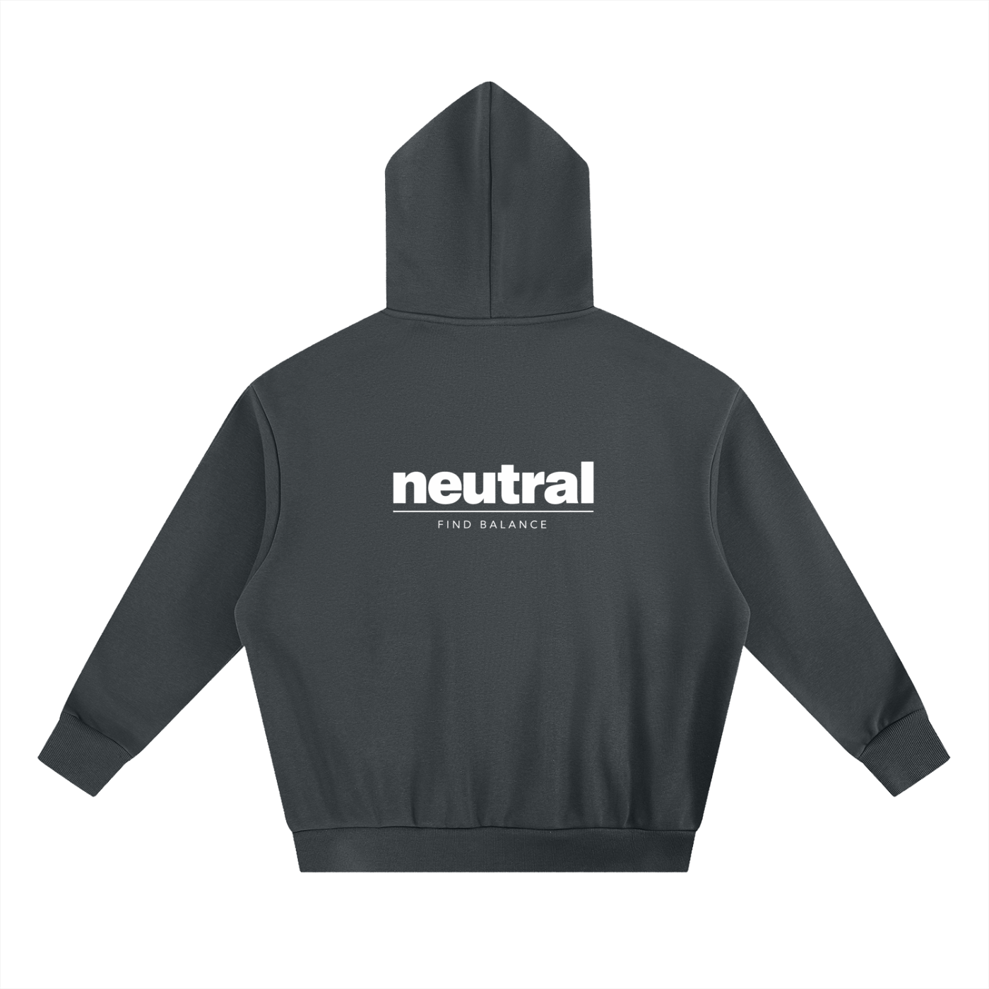 Neutral Boxy Fleece Hoodie