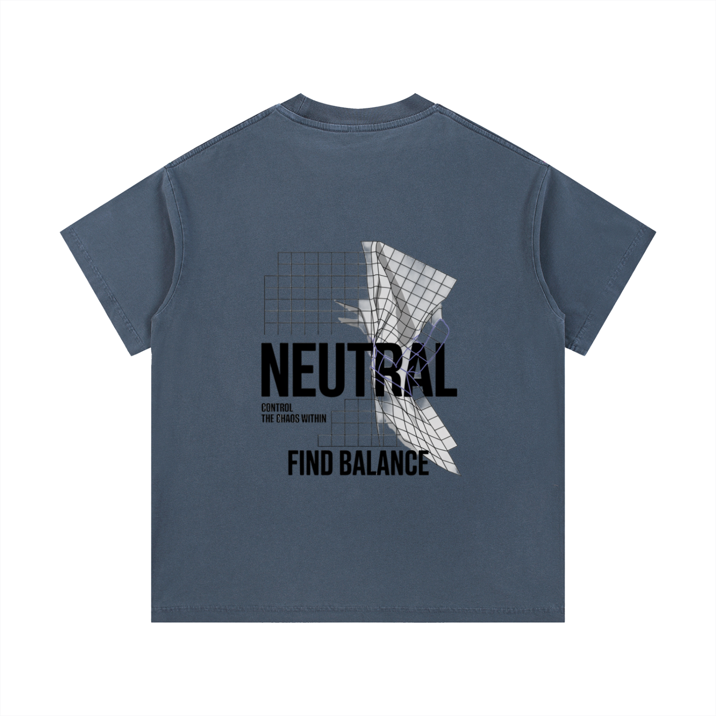 Grid Washed T-Shirt