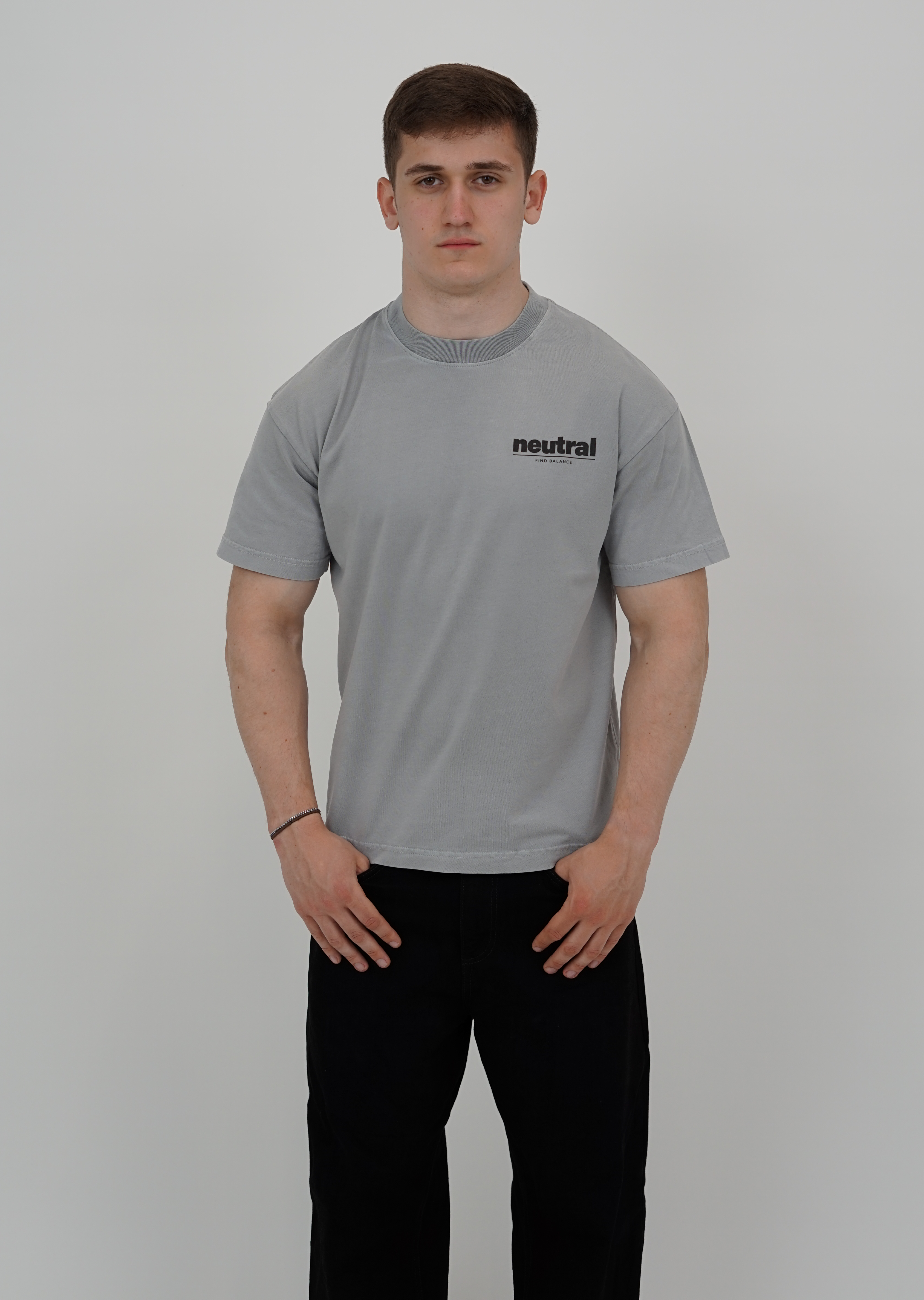 Grid Washed T-Shirt