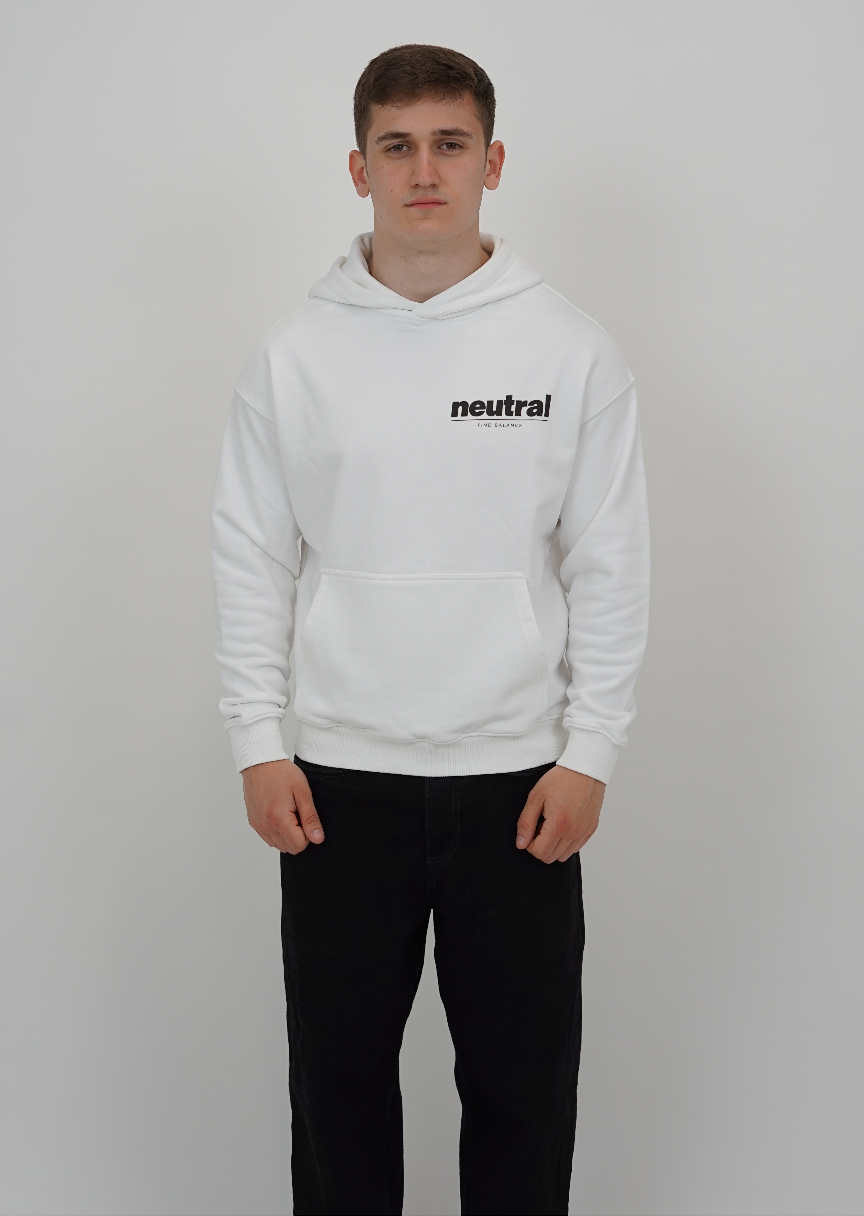Grid Boxy Fleece Hoodie