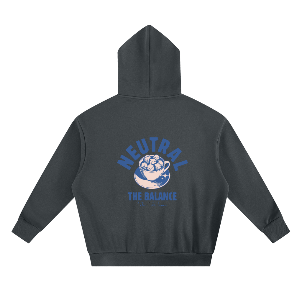 Coffee Boxy Fleece Hoodie