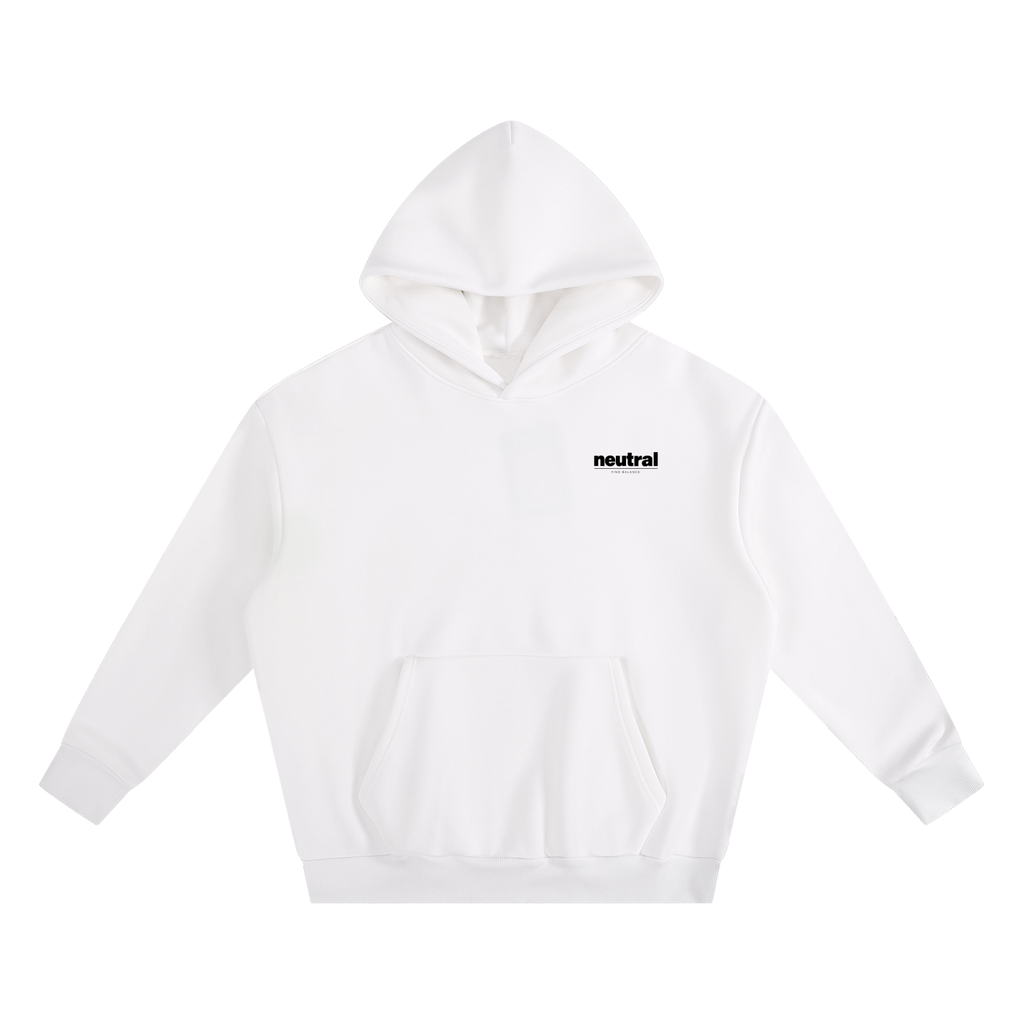 Grid Boxy Fleece Hoodie