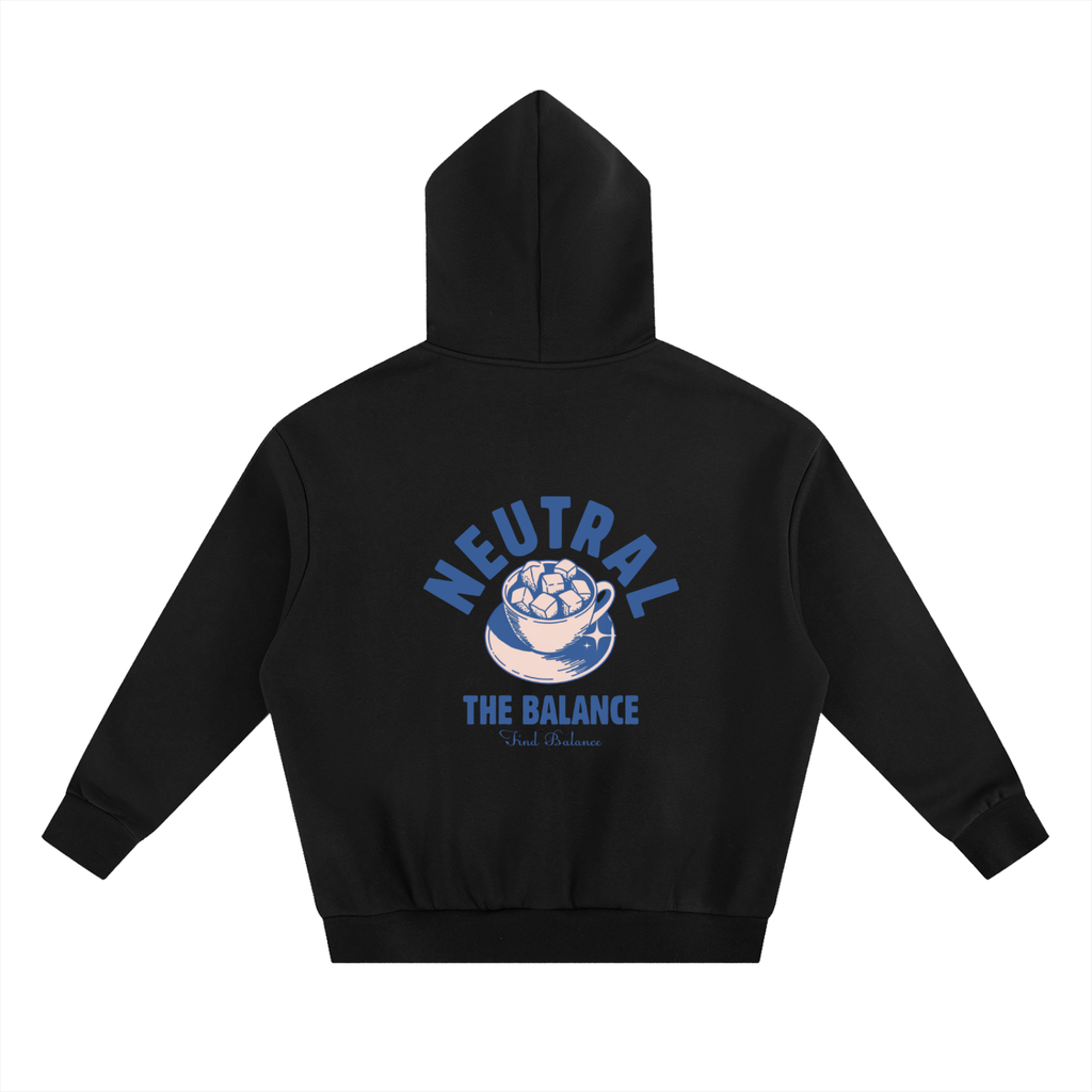 Coffee Boxy Fleece Hoodie